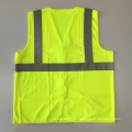 ANSI/ISEA 107 cheap yellow zipper reflective safety vest with EN 20471 3m reflective tape